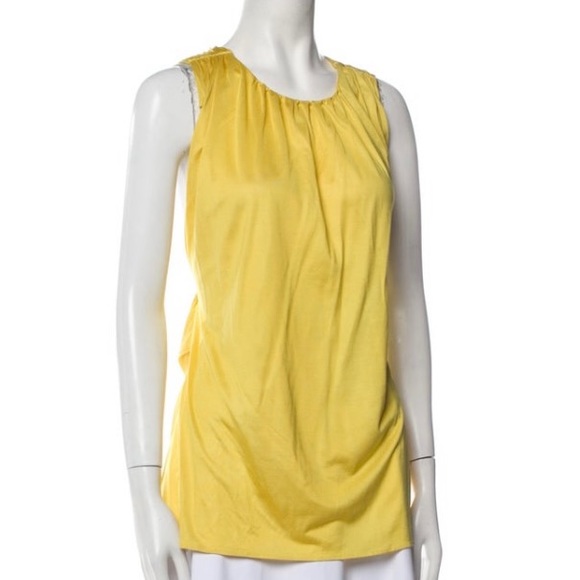 Emilio Pucci Yellow Silk Tunic Top NWT! ✨ - Picture 2 of 3